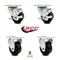 Service Caster 3.5 Inch Phenolic Swivel Top Plate Caster Set with 2 Brakes 2 Rigid SCC SCC-20S3514-PHR-TLB-2-R-2 - alternate 6